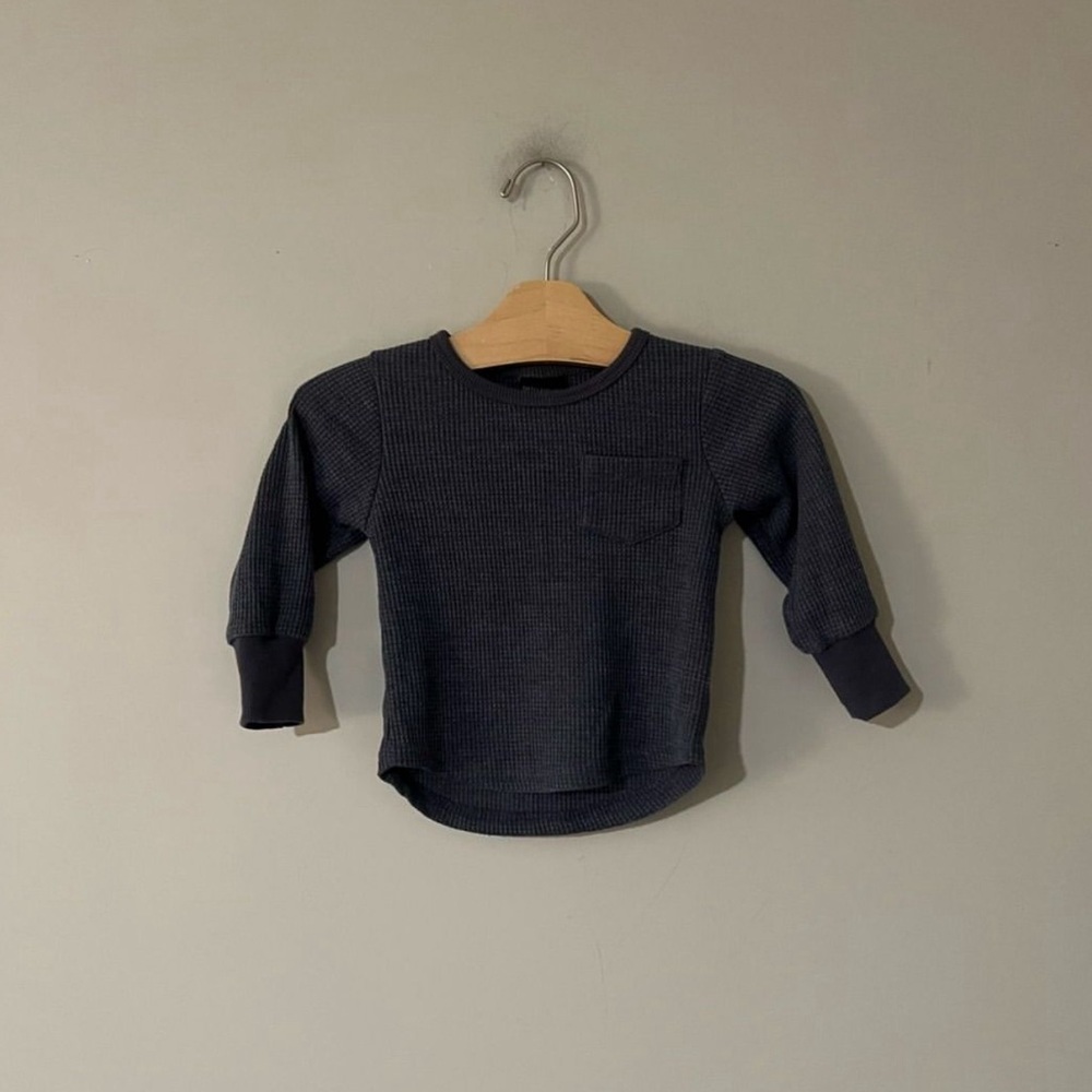 $16 ADD ON little bipsy waffle tee‎ 12-18M Zara Hanna Andersson Bamboo Baby Gap